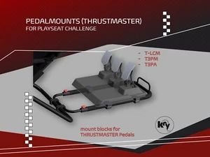 Playseat Challenge Mod Pedalmounts for Thrustmaster Pedals (T-LCM, T3PM, T3PA) - Picture 1 of 3