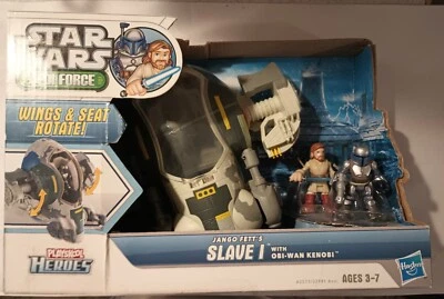 Star Wars Jedi Force Slave 2013 1 Jango Fett Obi Wan Kenobi alas asiento giratorio Foto 1 de 4