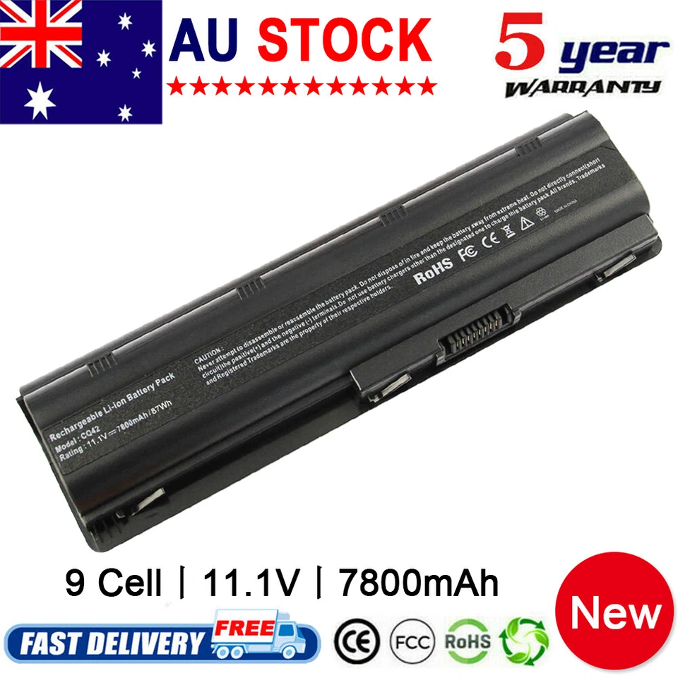 9 Cell Laptop Battery for HP MU06 MU09 SPARE 593554-001 593553-001 Notebook PC - image 1 of 4