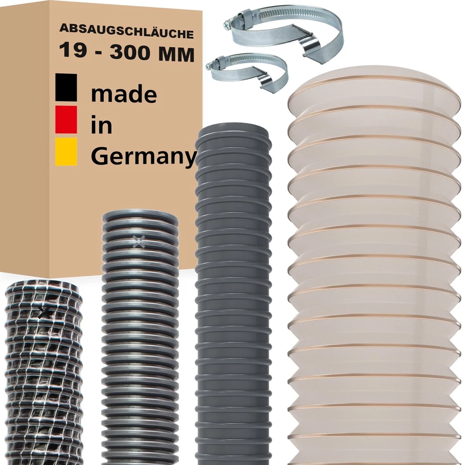 Absaugschlauch Flexschlauch Staubsaugerschlauch Holz Spänen Luft Spiralschlauch - Bild 1 von 1