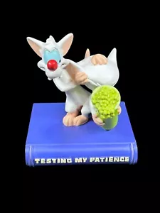 1996 Pinky & the Brain Animaniacs Testing My Patience Figurine Warner Bros EUC - Picture 1 of 12