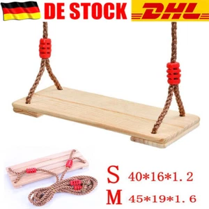 150 kg Holz Schaukelsitz Schaukelbrett Kinderschaukel Erwachsene mit Höhe DE DHL - Bild 1 von 15