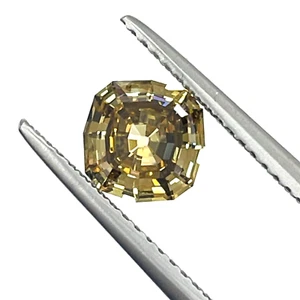 GIA Certified Natural Loose Diamond Square Step Cut 1.10 Carat Brown Color - Picture 1 of 13