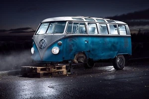 Carta da parati TESSUTO NON TESSUTO-VW CAMPERBUS-(6362S)-auto VOLKSWAGEN - Foto 1 di 1