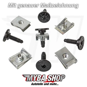 5X Set Clamps + Torx Screws For VW Audi Fiat Citroen | 46419734 N90168602 - Picture 1 of 1