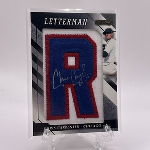 2008 Razor Letterman Auto Patch 14/20 Chris Carpenter Toronto Blue Jays