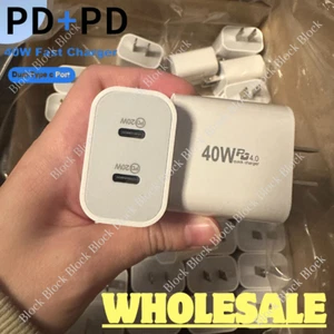 40W USB C Wall Charger Fast Block Type C Charging Brick Lot For iPhone Android - Picture 1 of 11
