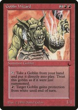 Goblin Wizard The Dark HEAVILY PLD Red Rare Reserved List MAGIC CARD ABUGames