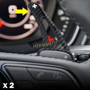 Carbon Fiber Steering Wheel Shifter Paddle Extend For Audi A3 A4 A5 Q2 Q3 Q5 TTS - Picture 1 of 9
