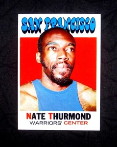 1971 Topps Set Break Nate Thurmond #131 San Francisco Warriors en muy buen estado arañazos - Imagen 1 de 3