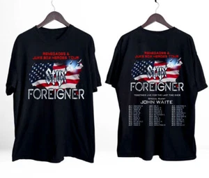 Camiseta Foreigner and Styx Tour 2024 para hombre mujer S-5XL - Imagen 1 de 4