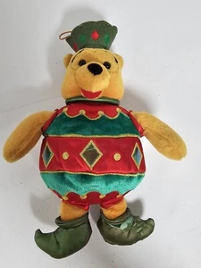 Walt Disney World 2003 Christmas Pooh Beanbag 9 pollici usato - Foto 1 di 12
