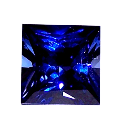 3,75 mm Zafiro Azul Natural Cuadrado Princesa Extra Fino Sri Lanka Foto 1 de 1