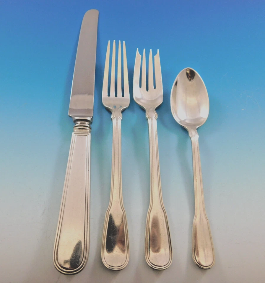 Hamilton aka Gramercy by Tiffany Sterling Silver Flatware Set 8 Service 34 pcs - Image 1 of 4