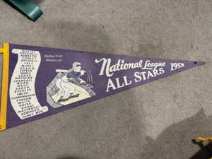 Baseball ALL STAR GAME Original Wimpel von 1959 TOP Zustand! NATIONAL LG - Bild 1 von 3