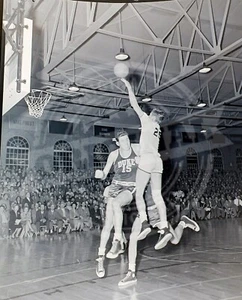 DUKE BLUE DEVILS 1951 1952 DAVIDSON WILDCATS BASKETBALL ORIGINAL PHOTO NEGATIVE - Picture 1 of 6