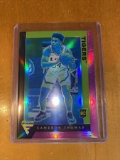 2021 Panini Chronicles Draft Picks Cameron Thomas Pink Flux Refractor Parallel