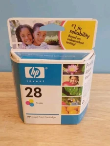 HP 28 Tri-Color Ink Jet Print Cartridge Deskjet Print Termin ważności 07/2008 - Zdjęcie 1 z 3