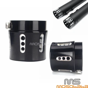 Billet Exhaust Tip Muffler Pipe End Cap For Harley Dyna 2.5'' Straight Cut Pipes - Picture 1 of 8