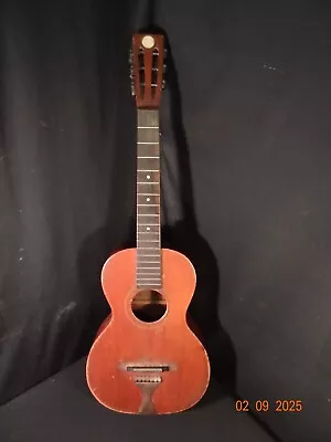 GUITARRA DE SALÓN ANTIGUA ROBLE TRASERO y LADOS ABETO? EXCELENTE Foto 1 de 4