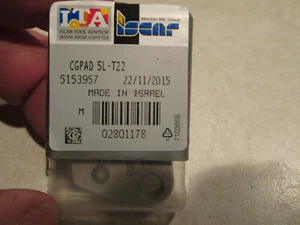 Iscar  CGPAD 5L-T22 suitable for GIP,GIF,GIM,GIMF,TIP **NEW** - Picture 1 of 4
