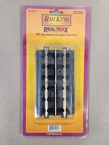 MTH O Gauge 40-1029 RealTrax Two-5" Insulated Straight Sections N/OB [B216-217]