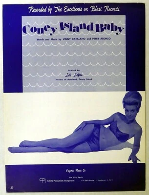 CONEY ISLAND BABY Sheet Music as Recorded by The EXCELLENTS   Mc 045 - Image 1 of 2