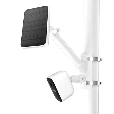 HOLACA 2 in 1 Pole Mount for eufy 2/2Pro,2C/2C Pro,3/3C,E20/E40&eufyCam solar panel