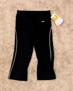 C9 Black/White Tights Workout Athletic Yoga Pants Girls Size M - Picture 1 of 1