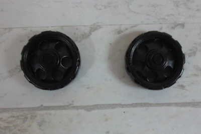 Lote de 2 K'nex Rueda Delgada Negra Centro Cerrado 25mm Reemplazos 91140CL Foto 1 de 3