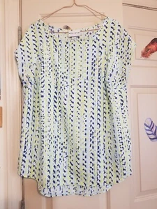 Ava & Viv Womens Cool Short-sleeve Summer Top Blouse Polyester Machine Wash Sz X - Picture 1 of 8