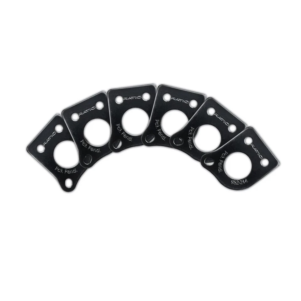 NEW Graph Tech Ratio Invisomatch Plates (6) For 45 Degree Screw Holes - BLACK - Image 1 of 1