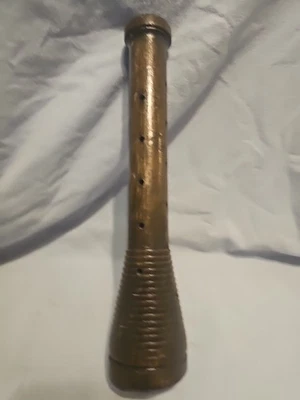 Antique Wooden Rustic Bobbin Beehive Spindle Industrial Primative Brown - Image 1 of 4