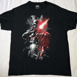 Herren große Grafik T-Shirt Star Wars Epic Darth Vader rotes Lichtschwert Todesstern - Bild 1 von 5