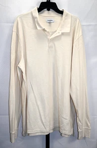 Polo Goodfellow & Co Manga Larga Color Crema Talla XXL NUEVO SIN ETIQUETAS Algodón y Poliéster - Imagen 1 de 3
