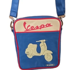 Vintage VESPA Messenger Kuriertasche Beuteltasche 40 Special blau und rot authentisch - Bild 1 von 6