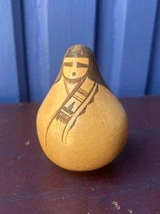 Hopi Keramik hellbraune Figur Randal Sahmie Nampeyo w12 - Bild 1 von 5