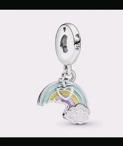 Pandora Rainbow of Love Charm (now retired) 797016ENMX S925ale - Picture 1 of 7
