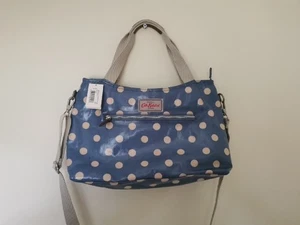 Cath Kidston medium polka dot bag New With tag Blue & Beige With Pockets RRP £55 - Picture 1 of 10