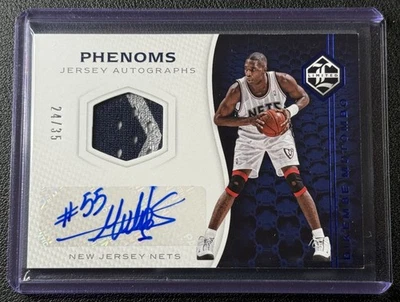 DIKEMBE MUTOMBO 2016-17 PANINI LIMITED PHENOMS PRIME GU JERSEY PATCH AUTO 24/35 - Image 1 of 2