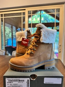 Timberland Courmayeur Valley 6" Bota Impermeable Piel Sintética (Talla 6.5) Marrón Medio - Imagen 1 de 5