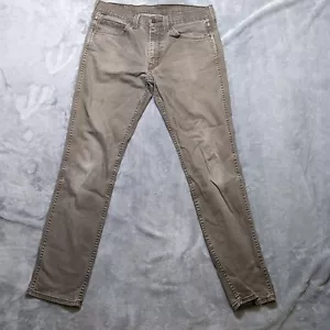 Levis Jeans Herren 34x32 Braun 511 Slim Straight Light Wash Stretch Denim - Bild 1 von 14