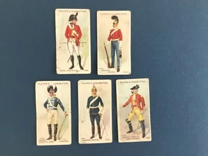 1913/14 John Player Cigarettes Regimental Uniforms Lot of 5 - Picture 1 of 2