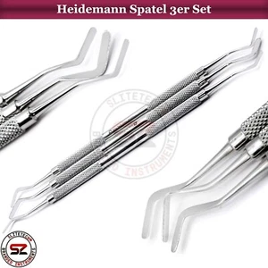 3er Set Heidemann Spatel Zementspatel Dental Zahnsonde Modellierspatel Heidman - Bild 1 von 7