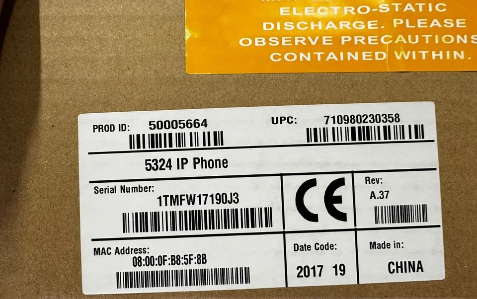 NEW SEALED - Mitel 5324 50005664 IP VoIP 24 Button Dual Mode Display Telephone - Image 1 of 1