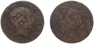 Spain 1877 OM 10 Centimos Bronze (95% copper, 4% tin, 1% zinc) VF - Picture 1 of 1