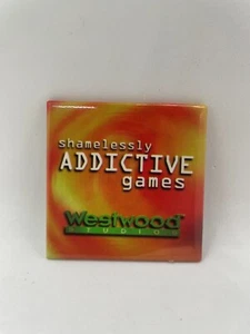 1990's Westwood Studies "Shameless Addictive Games" 2.125" x 2.125" Button - Bild 1 von 2