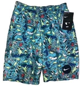 Costume da bagno Nike Shark Party Volley ragazzo taglia XL nuovo con etichetta - Foto 1 di 1