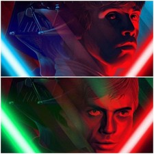 Star Wars Cloud City & Death Star II Duel Kevin Tong, Signed APs mondo poster