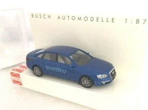 RARE! Audi A6 Quattro Sedan - Busch 1:87 HO - Blue Limousine 49601 - Picture 1 of 4